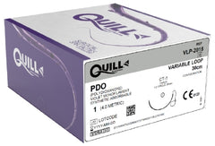 Suture with Needle Quill Variable Loop Device Absorbable Uncoated Undyed Suture Barbed Monofilament PDO (Polydioxanone) Size 1 30 cm Suture 1-Needle 36 mm Length 1/2 Circle Taper Point Needle