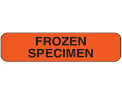 Shamrock Scientific Pre-Printed Label Shamrock Laboratory Use Red Vac FROZEN / SPECIMEN Black Temperature Control 5/16 X 1-1/4 Inch - M-899160-1671 - Each