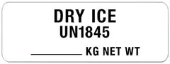United Ad Label Pre-Printed Label UAL™ Communication Fill In White Litho Paper Dry Ice Shipping L Quality Control Label 3 X 1-1/8 Inch - M-899182-2495 - Each