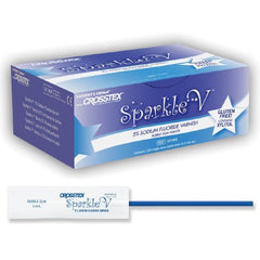 SPS Medical Supply Sparkle V™ Fluoride Varnish 0.4 mL X 120 per Box Mint Flavor