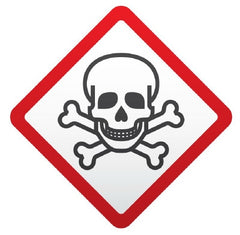 United Ad Label Pre-Printed Label PDC® Warning Label Red / White Coated Paper GHS Symbol Black Biohazard 1-1/2 X 1-1/2 Inch - M-899382-3820 - Roll of 1