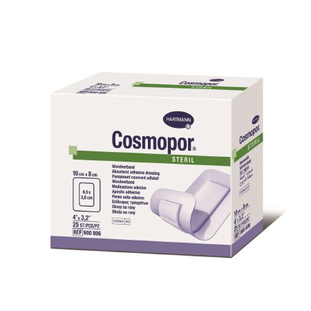 Hartmann Adhesive Dressing Cosmopor® 3-1/8 X 4 Inch Nonwoven Rectangle White Sterile
