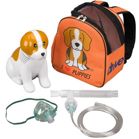 Drive Medical Drive™ Beagle Compressor Nebulizer System Small Volume 10 mL Medication Cup Pediatric Aerosol Mask Delivery