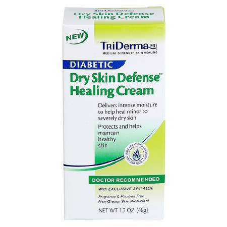 Genuine Virgin Aloe Corp dba Triderma Hand and Body Moisturizer TriDerma® MD Diabetic Dry Skin Defense™ 4.2 oz. Tube Unscented Cream