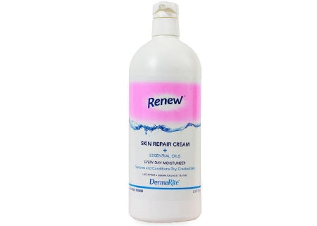 DermaRite Industries Rinse-Free Body Wash Renew™ Lotion 8 oz. Pump Bottle Mild Scent