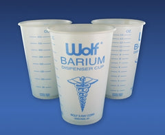 Wolf X-Ray Graduated Barium Cup Wolf® 14 oz. White Wax Coated Paper Disposable