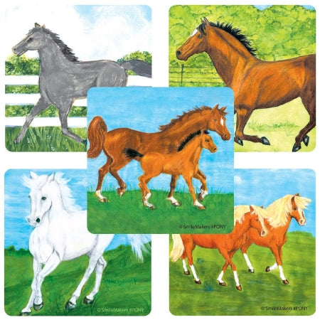 SmileMakers SmileMakers® 100 per Unit Horses Sticker 2.5 Inch