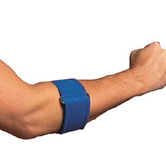 Scott Specialties Elbow Support One Size Fits Most Hook and Loop Closure Tennis Elbow Elbow 7 to 15 Inch Forearm Circumference Royal Blue