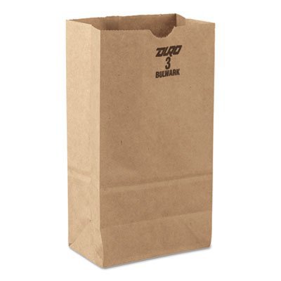 Lagasse Grocery Bag General Brown Kraft Paper #3 - M-902847-1405 - Case of 500