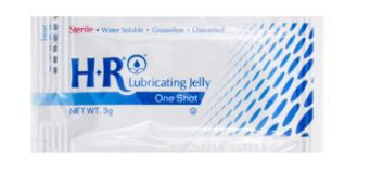 HR Pharmaceuticals Lubricating Jelly HR® 3 Gram Individual Packet Sterile