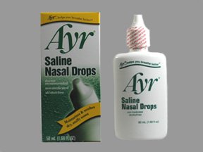 BF Ascher Saline Nasal Rinse Ayr® Saline Nasal Drops 0.65% Strength 1.69 oz.