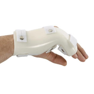 Alimed Boxer Fracture Splint with MP Flexion G-Force Plastic / Foam Left Hand White Large