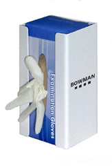Bowman Manufacturing Glove Box Holder Bowman® Horizontal or Vertical Mounted 1-Box Capacity White 4-1/16 X 5-13/16 X 10-1/16 Inch Plastic