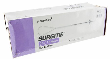 Ligating Loop with Suture Surgitie with Polysorb Braided Polyester Absorbable Coated Size 2 - 0 21 Inch Suture