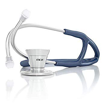 MDF Instruments Direct Classic Stethoscope Blue 2-Tube Double-Sided Chestpiece