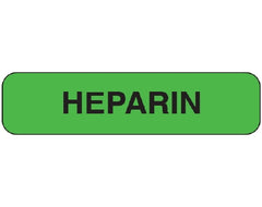 Shamrock Scientific Pre-Printed Label Shamrock Anesthesia Label Green Heparin Black Medication Name 5/16 X 1-1/4 Inch - M-905642-2488 - Each
