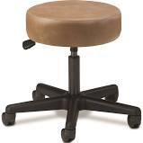 Clinton Industries Exam Stool Standard Series Backless Pneumatic Height Adjustment 5 Casters Desert Tan - M-906359-4493 - Each