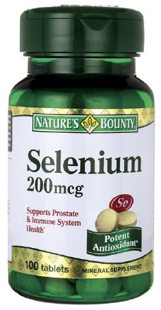 US Nutrition Mineral Supplement Nature's Bounty® Selenium 200 mcg Strength Tablet 100 per Bottle