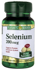 US Nutrition Mineral Supplement Nature's Bounty® Selenium 200 mcg Strength Tablet 100 per Bottle