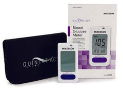 Blood Glucose Meter QUINTET AC® 5 Second Results Stores Up To 500 Results with Date and Time Auto Coding