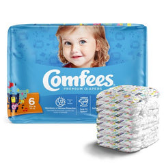 Attends Healthcare Products Unisex Baby Diaper Comfees® Size 6 Disposable Moderate Absorbency - M-907035-4028 - Bag of 23