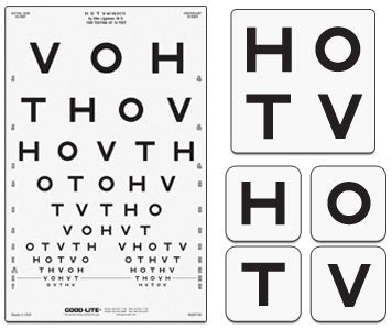 Good-Lite Preschool Eye Test Chart Good-Lite® 10 Foot Measurement Acuity Test