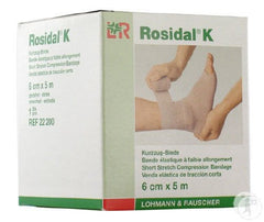 Lohmann & Rauscher Compression Bandage Rosidal® K 2-2/5 Inch X 5-1/2 Yard High Compression Clip Detached Closure Tan NonSterile