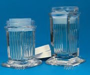 Fisher Scientific JAR STAINING COPLIN SCRW CAP 1X3" SLIDES 5/VRT 10/BCK 2 BCK