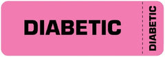 United Ad Label Pre-Printed Label Auxiliary Label Pink Paper DIABETIC Safety and Instructional 1 X 3 Inch - M-908986-2830 - Each