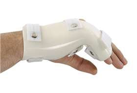 Alimed Boxer Fracture Splint with MP Flexion G-Force Plastic / Foam Left Hand White Small