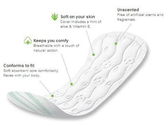 Kimberly Clark Feminine Pad Kotex® Lightdays® Pantyliner Regular Absorbency