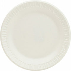 RJ Schinner Co Plate Dart® Concorde® White Single Use Non-Laminated Foam 6 Inch Diameter