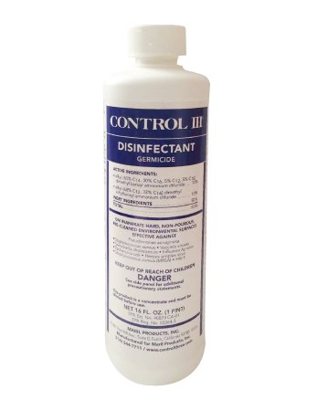 Maril Products Control III® Surface Disinfectant Cleaner Quaternary Based Liquid Concentrate 16 oz. Bottle Benzaldehyde Scent NonSterile - M-914097-1738 - Each