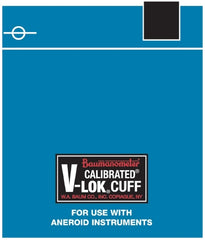 W.A. Baum Blood Pressure Cuff Calibrated® V-Lok® Adult Arm Medium Cuff 25 - 35 cm Polyester Cuff