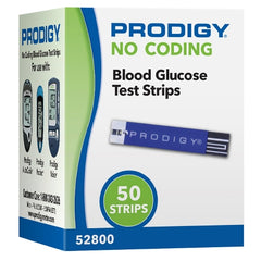 Prodigy Diabetes Care Blood Glucose Test Strips Prodigy® 200 Strips per Box No Coding Required For All Prodigy® Meters