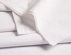 Hospitex / Encompass Group Bed Sheet Performance Flat 66 W X 104 L Inch White / White Hem Cotton 55% / Polyester 45% Reusable