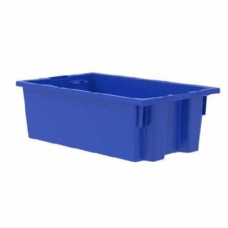 Akro-Mils Tote Nest & Stack Blue Industrial Grade Polymers 6 X 11 X 18 Inch - M-914539-3488 - Case of 6