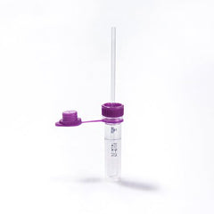 Ram Scientific Safe-T-Fill® Capillary Blood Collection Tube Whole Blood Tube K2 EDTA Additive 10.8 X 46.6 mm 200 µL Purple Attached Cap Plastic Tube