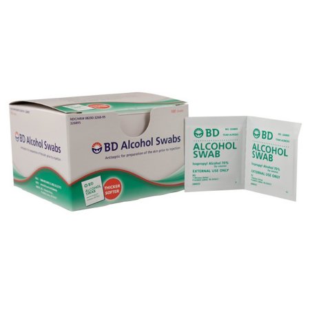 Becton Dickinson Alcohol Prep Pad BD™ 70% Strength Isopropyl Alcohol Individual Packet NonSterile