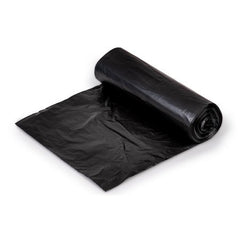 Colonial Bag Corporation Trash Bag Colonial Bag 15 gal. Black HDPE 8 Mic. 24 X 33 Inch X-Seal Bottom Coreless Roll - M-915311-1362 - Case of 20