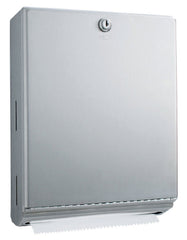 Lagasse Paper Towel Dispenser Bobrick Satin Finish Stainless Steel Manual Pull 400 C-Fold / 525 Multi-fold Surface Mount - M-915581-1583 - Each