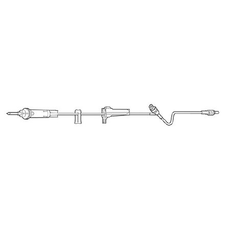 Baxter Solution Set 10 Drops / mL Drip Rate 76 Inch Tubing 1 Port - M-915616-1531 - Each