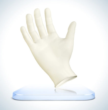 Sempermed USA Exam Glove StarMed® Large NonSterile Latex Standard Cuff Length Fully Textured White Not Chemo Approved - M-915729-4100 - Case of 1000