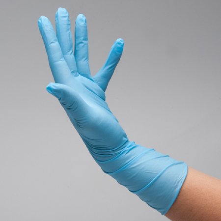 Cardinal Exam Glove Flexam® Small Sterile Pair Nitrile Extended Cuff Length Textured Fingertips Blue Chemo Tested - M-915847-3444 - Pair
