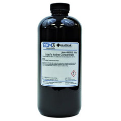 EDM 3 LLC Lugol's Iodine Stain, Concentrate, 5% 16 oz.