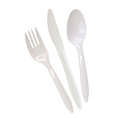RJ Schinner Co Fork Dart® Medium Weight White Polypropylene