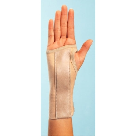 DJO Wrist Brace ProCare® Low Profile / Contoured / Wraparound Aluminum / Cotton / Elastic Right Hand Beige Medium