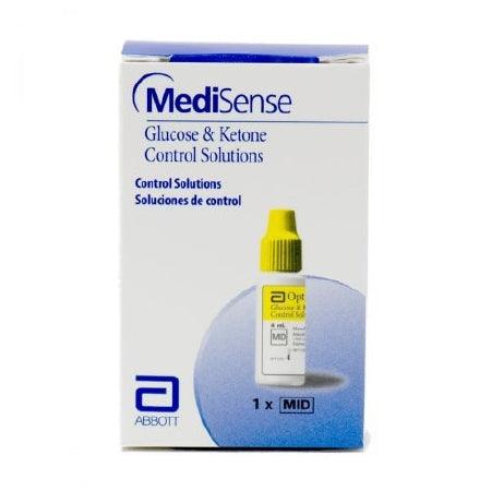 Abbott Blood Glucose Control Solution MediSense Glucose, Ketone Testing 4 mL Normal Level