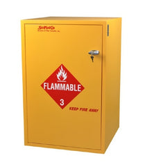 Fisher Scientific Flammable Safety Cabinet Bench Mounted Plywood 1 Shelf 2 Keyed / With Metal Lock