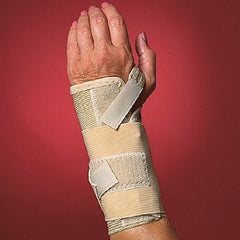 Scott Specialties Wrist / Forearm Brace Contoured Aluminum / Foam / Nylon / Steel / Vinyl Right Hand Beige / Brown Medium
